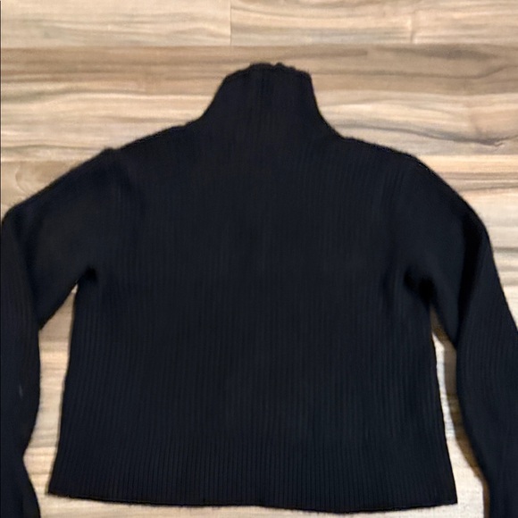 RAG & BONE Pierce 100% Cashmere Women’s S Ribbed 1/2 Zip Black Pullover Sweater - Picture 7 of 10